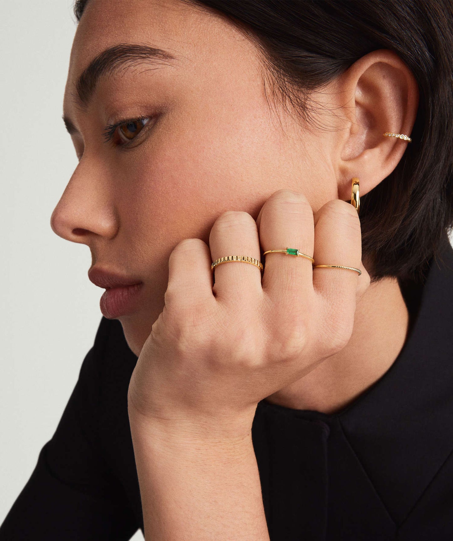 SW. Gemstone Stacker Ring