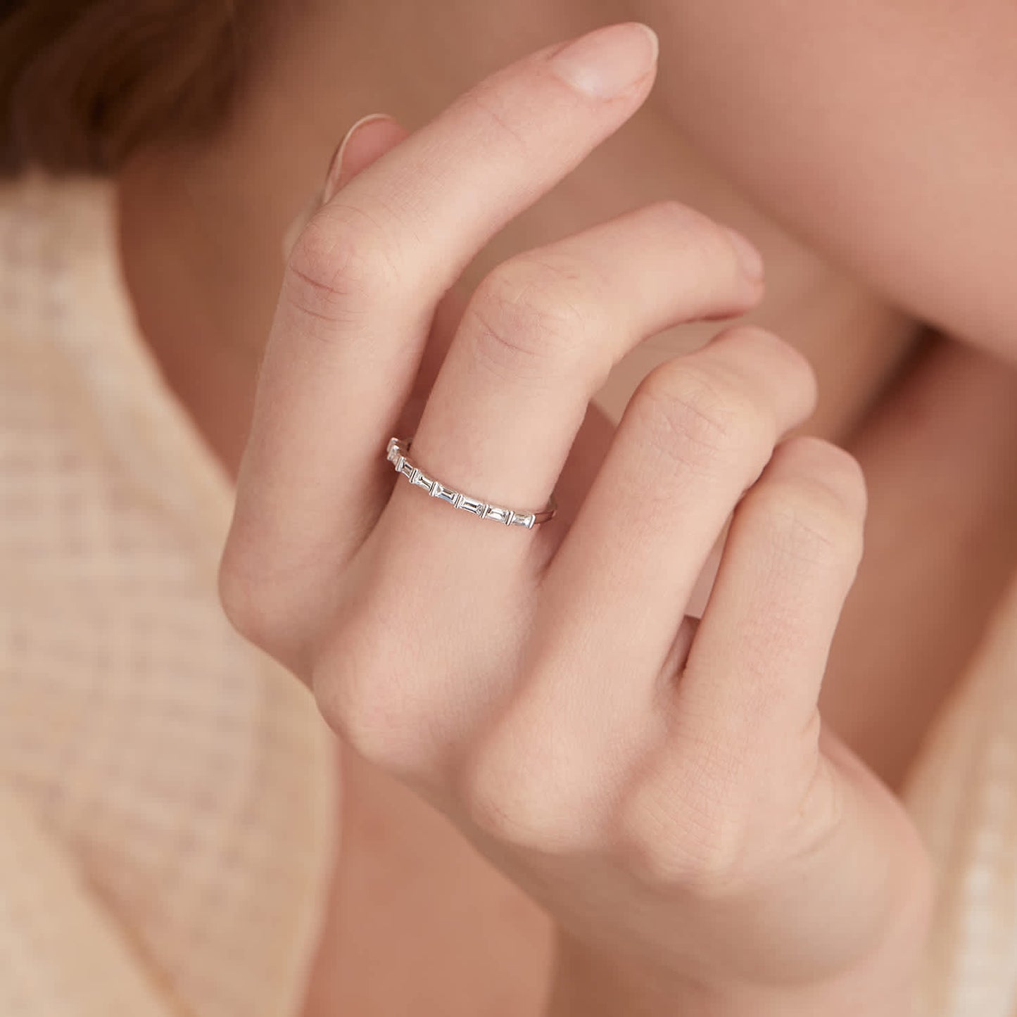 SW. Baguette Engagement Ring