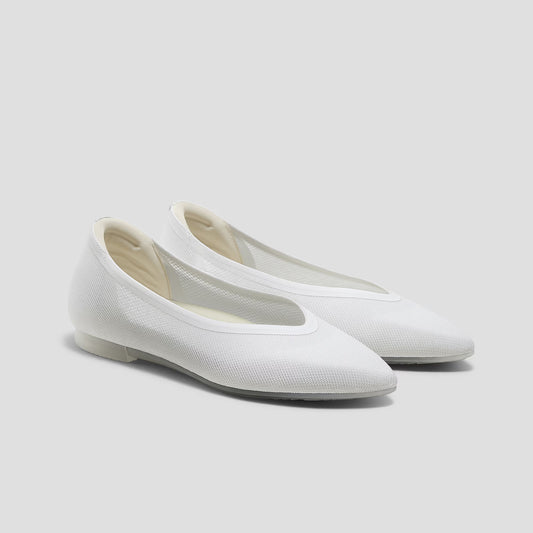 Ballet Flat - White